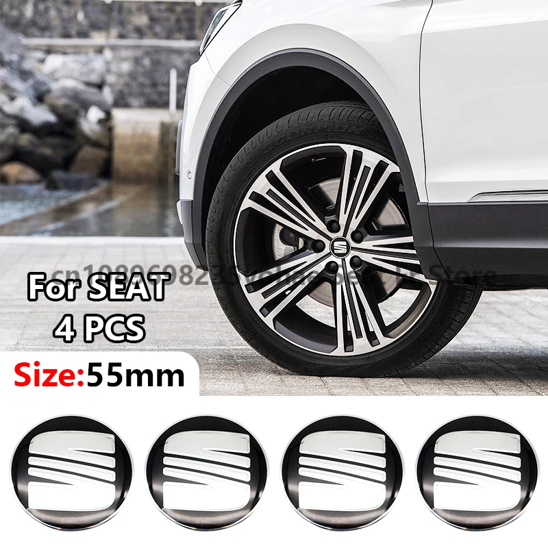 4pcs car Wheel Hub Caps Center Wheel Caps 5F0601171 56MM Wheel Hub Cap Cover for Seat Leon Cupra R Leon ST Cupra Leon Fr Styling