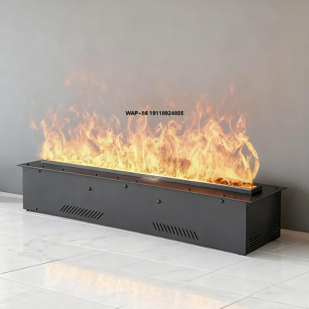 Customized Smart Fireplace Energy Saving 3d Water Vapor Fireplace Steam Electric Fireplace for Built-In Under Tv