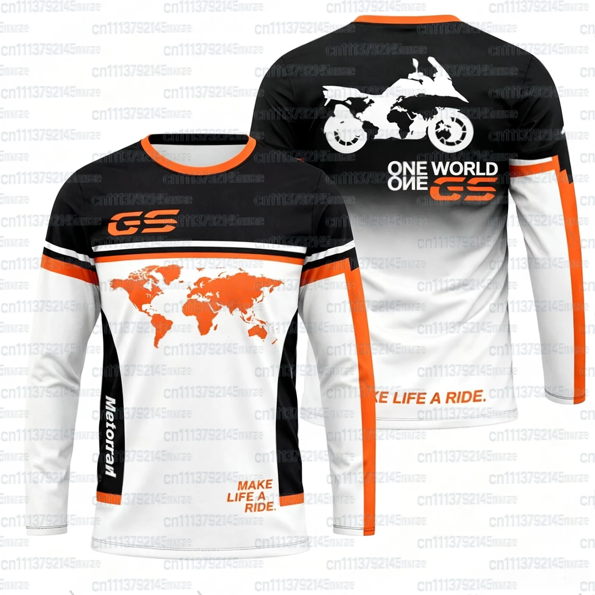 2026 Herren GS Motorrad-Abenteuer Langarm-T-Shirt Schnelltrocknend Atmungsaktives Moto-Trikot für Biker Fahr-T-Shirt Familien-Match 2026 – Detail 5