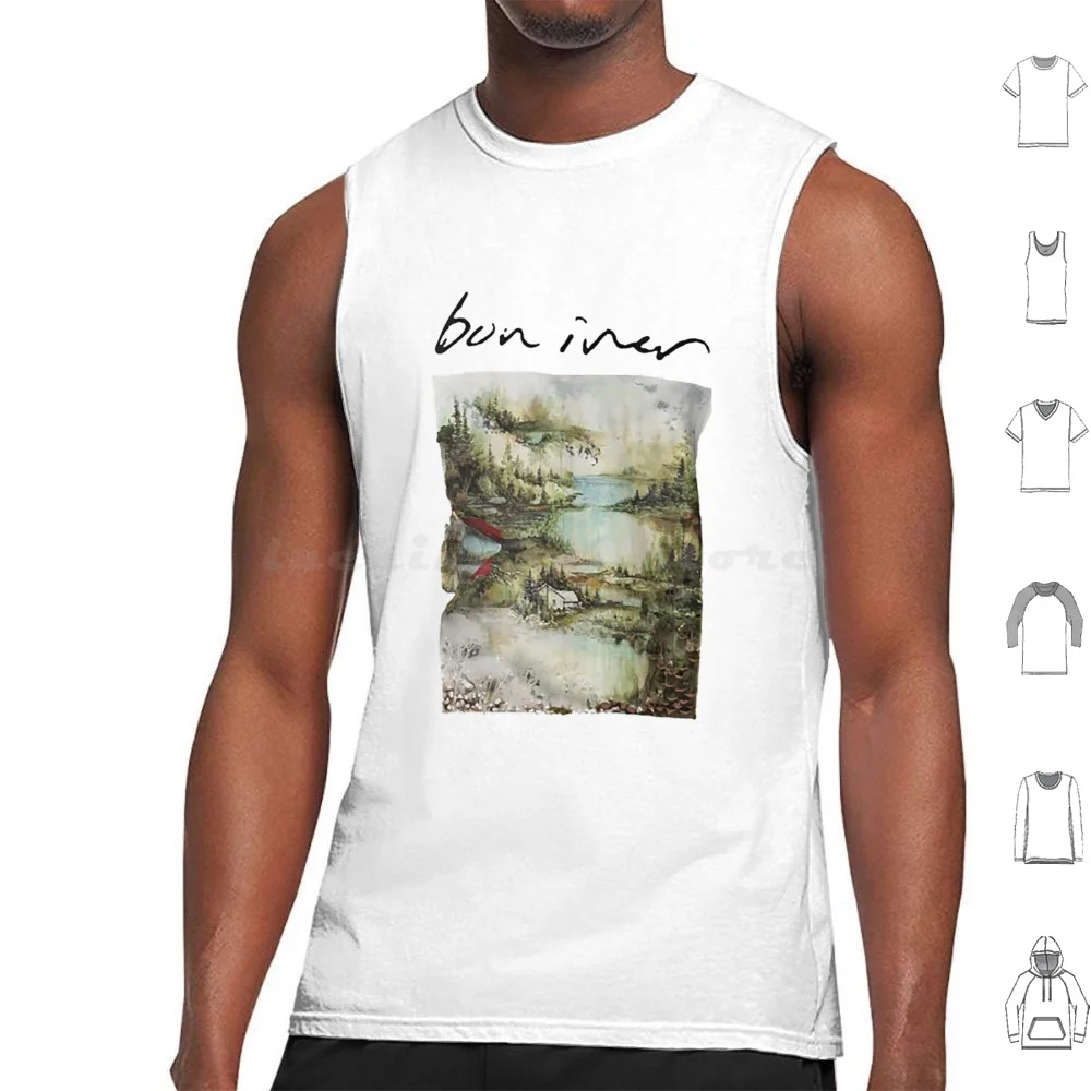 Camisetas sin mangas de Bon Iver, camisetas de algodón con estampado de Bon Iver, canciones de Bon Iver, música de Justin Vernon Holocene, letras de Bon Iver, álbum de Bon Iver