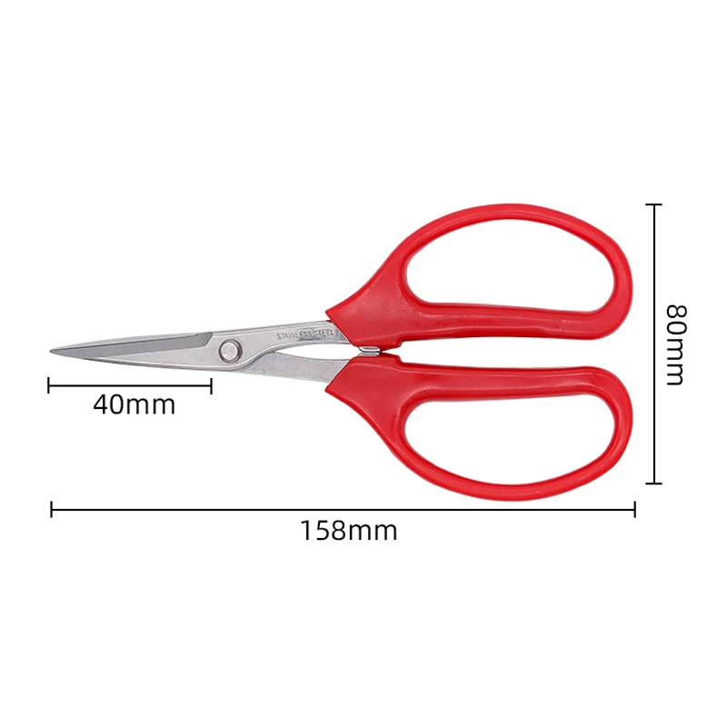 Imagem -05 - Tesoura de Uva de Frutas de Tesoura de Poda Clipper Red pp Comfort Handle Ferramentas de Jardinagem para Flores de Bonsai Atacado Aço Inoxidável