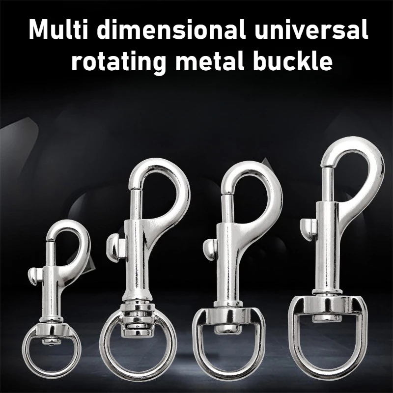 

5pcs Outdoor Climbing Backpack Universal Rotating Metal Buckle Fishing Utilities Collar Lock Buckle Luggage Hardware Accessories