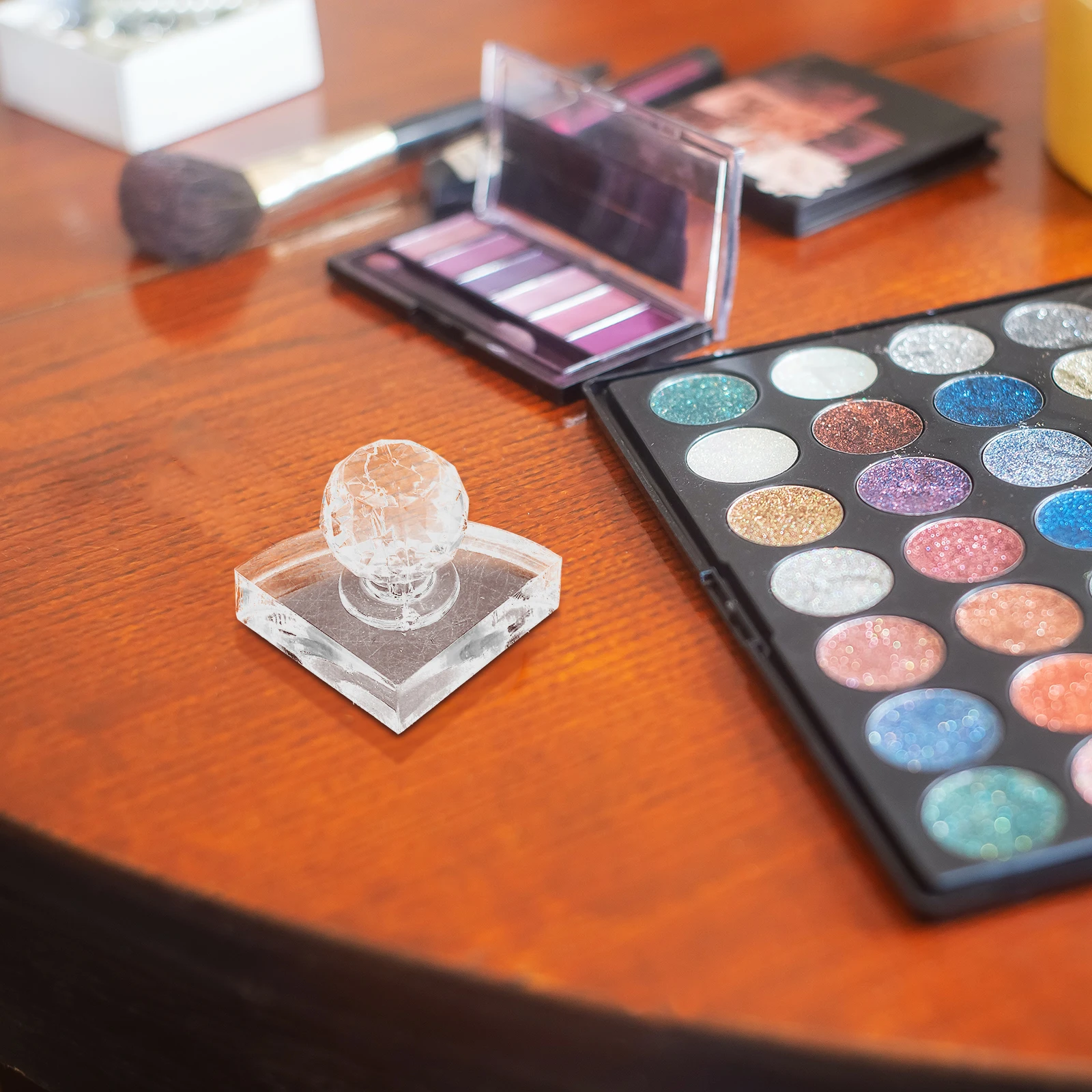 Ferramenta de pressão de sombra, carimbo de pó compacto, aparelho de maquiagem, ferramenta de reparo de blush, selo prensado, faça você mesmo, carimbo de blush