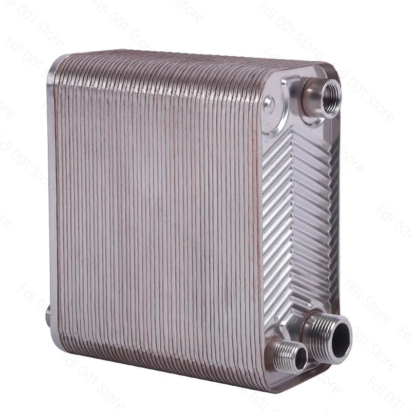 2026 Stainless steel brazed floor heating gas plate type over-water heat exchanger hot water exchanger household bathroom
