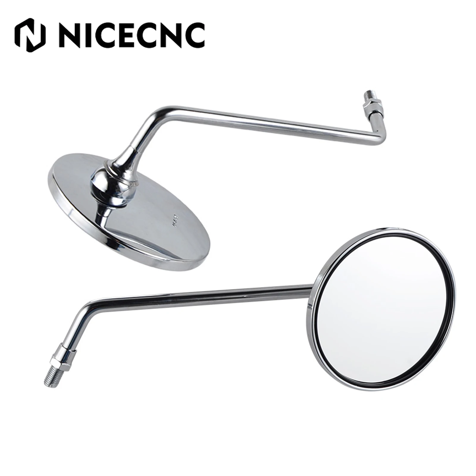 

Rear View Side Mirrors Round Mirror For Honda CB200 CB350 CB400 CB500 CB550 CB650 CB750 XL100S XL125S XL250 XL350 XL500 GL1000