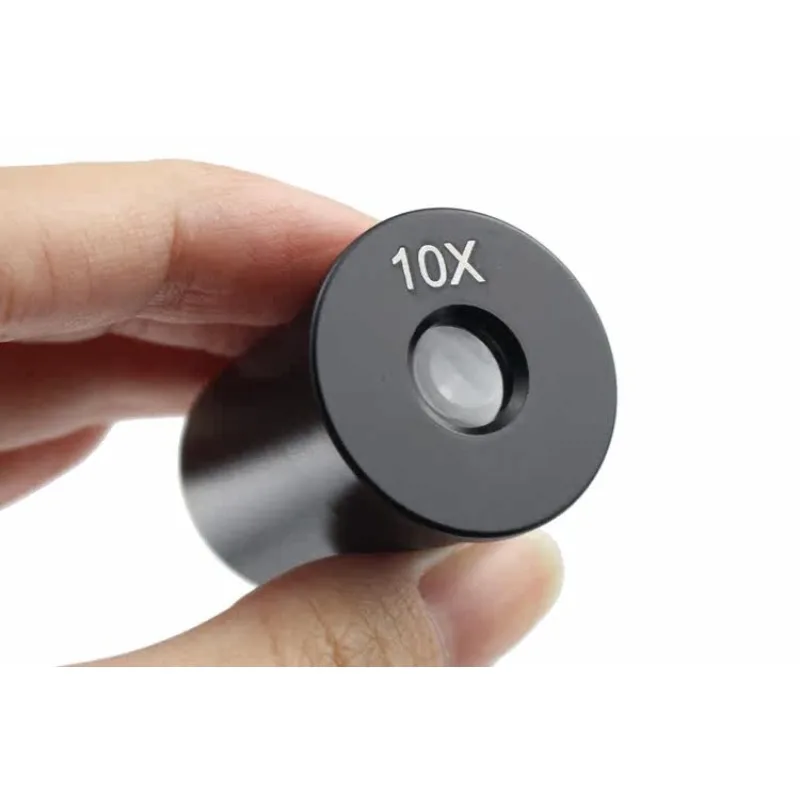 1PCS Microscope Accessory Optical Glass 10X Eyepiece Lens with 23.2mm Connector