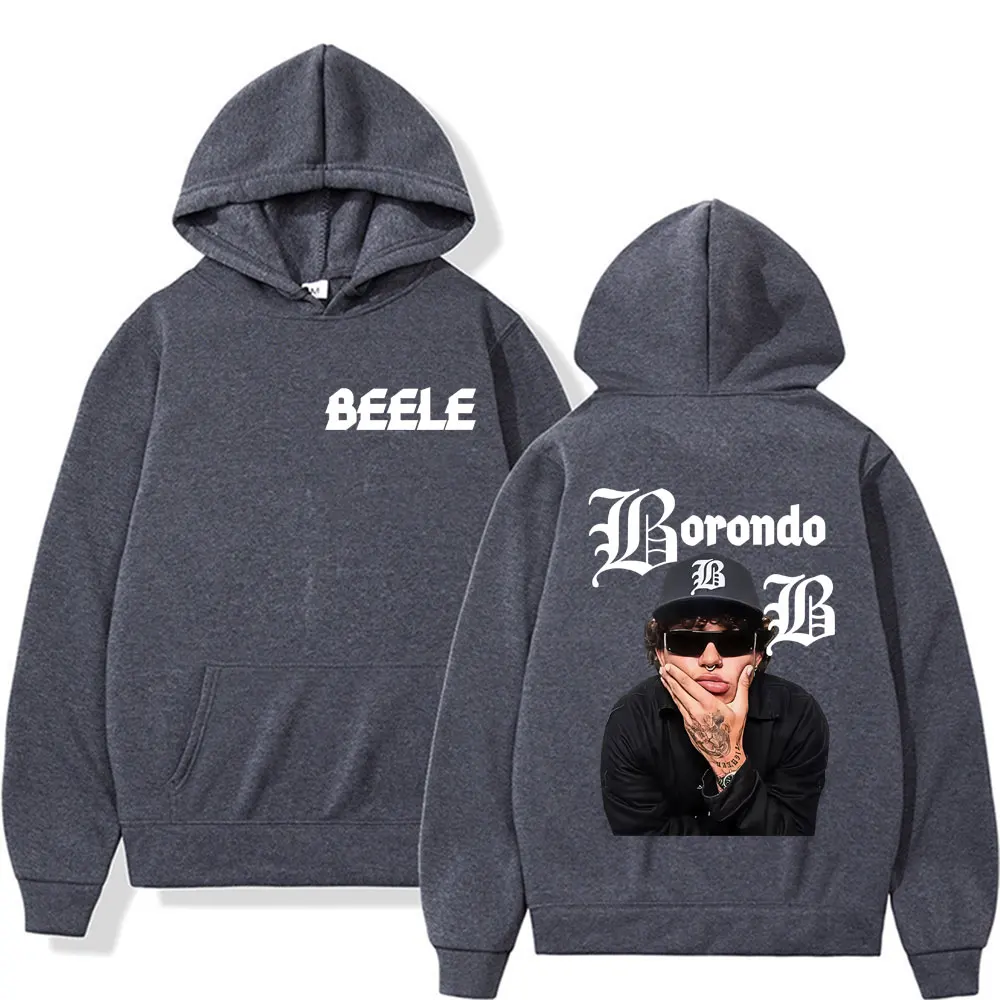 Rapper Beele Borondo Album Logo Graphic Sweatshirts Men Women Harajuku Vintage Hip Hop Punk Hoodie High Quality Oversized Hooded
