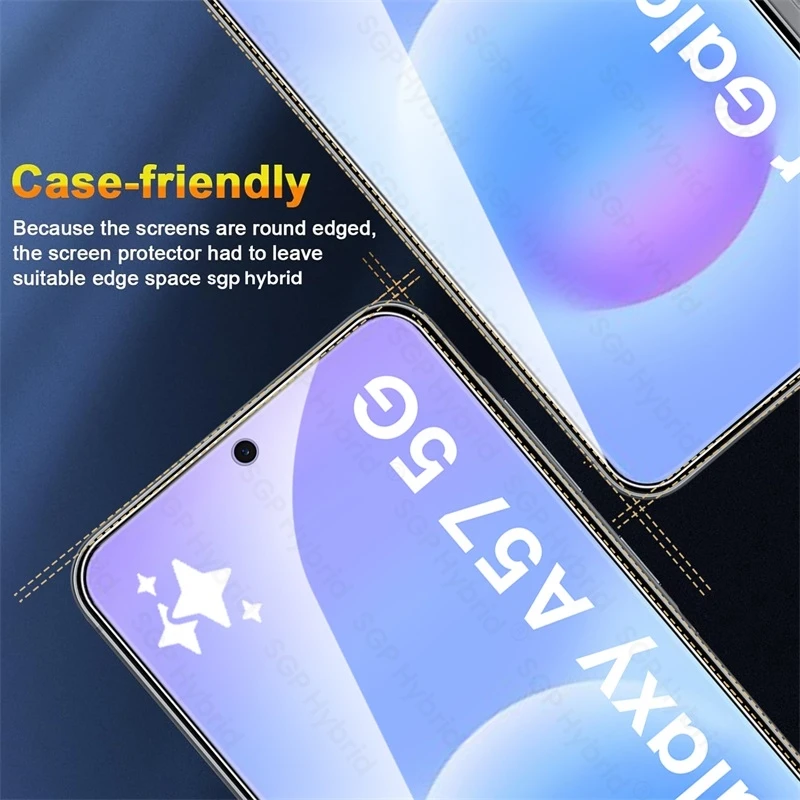 5-1 piece of 9H tempered glass screen protector, suitable for Samsung Galaxy A57 5G A37 A27 A17 A07 high-definition film view 3