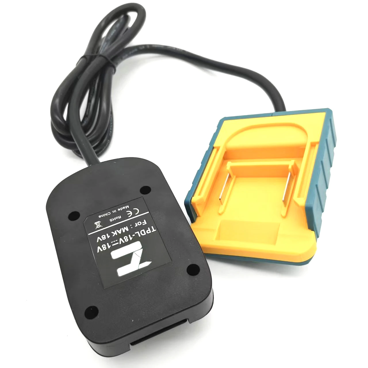 

Quick-Connect Battery Extension Cable Portable Belt-Mounted Battery Adapter with Hook for Makita/Bosch/Milwaukee 18V Batteries