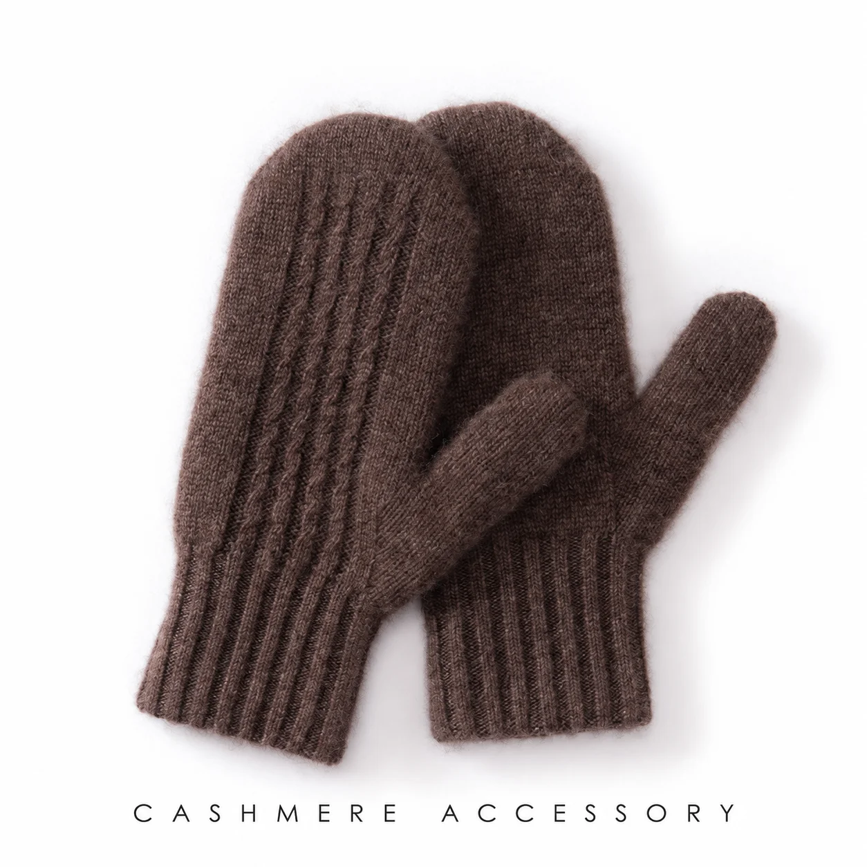 Cashmere Knit Mittens Cable Knit Cable Knit Mittens Thickened Mittens For Winter Styling Everyday Cold Weather Wear Men
