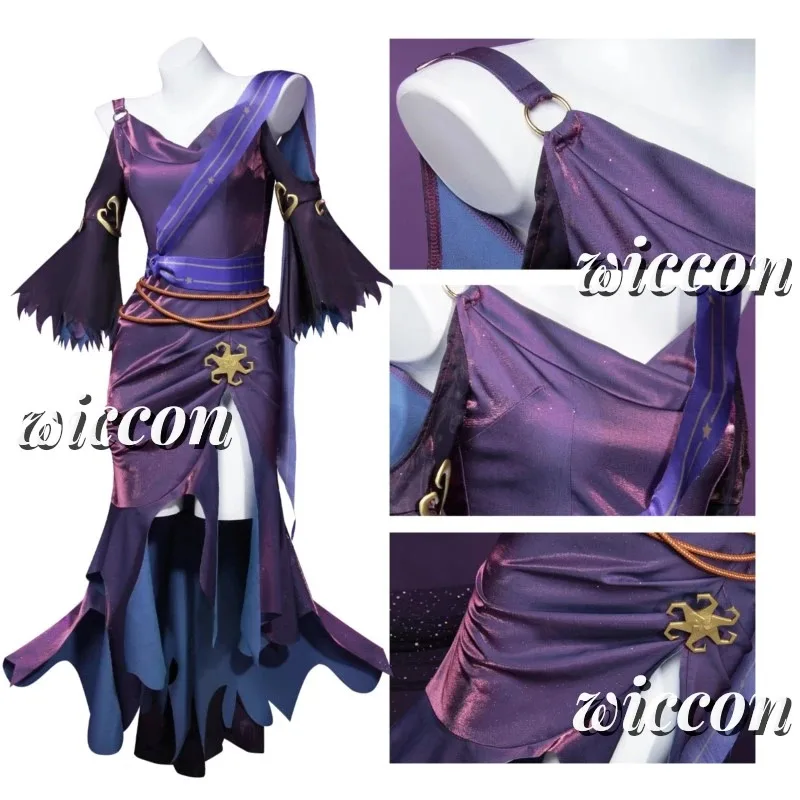 

COSda@Sotot Fiona Gilman Cosplay Game Identity V Priestess Costume Dress Headgear Wig Set Halloween Party Play Outfit for WomanC