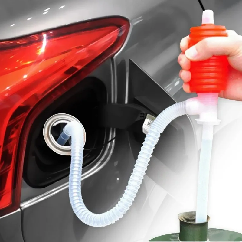 Car truck manual pump fuel gasoline diesel transfer suction cup manual fuel pump siphon water suction fuel transfer pump funnel