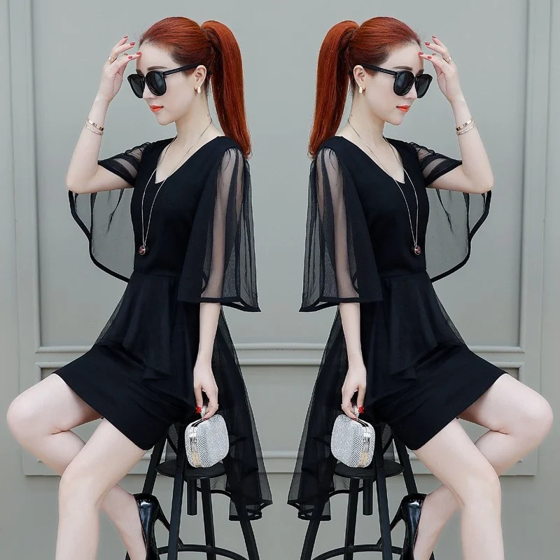 تأثير التخسيس ميدي دكتور المرأة الخصر مقصوص الصيف Faion جديد جولة Ne Svel ألف خط تنورة البوليستر النايلون... #1