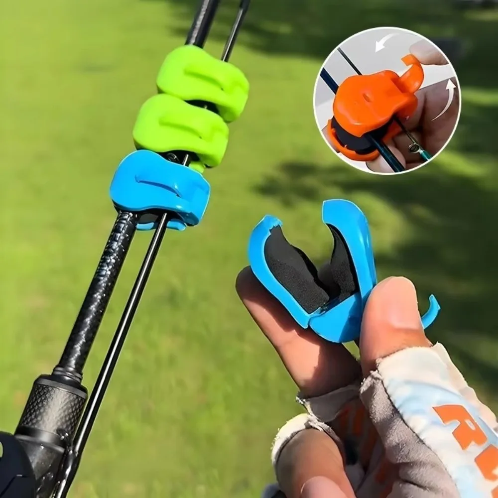 5pcs Anti Slip Fishing Rod Holder Grip Anti-collision Protective Fishing Rod Clip ABS Quick-Attach Fishing Rod Protector