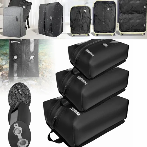 Imagen 2 del producto Bolsa de compresión para ropa al vacío para viajes de negocios, bolsa de equipaje de embarque, bolsa de almacenamiento portátil grande de 40cm-45cm