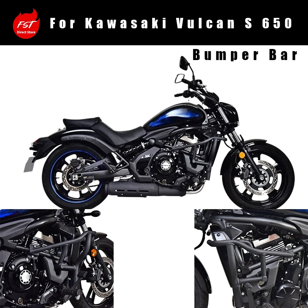 Motorcycle Crash Bar, Bumper, Crash Sliders Modification Accessories Fit for Kawasaki Vulcan S 650
