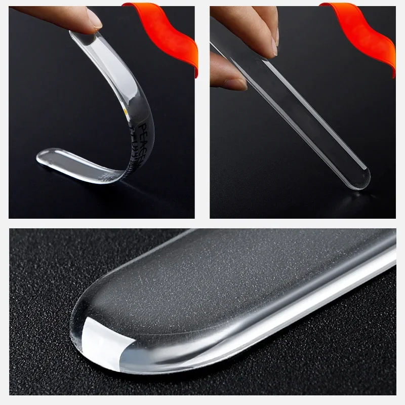 Car Door Edge Transparent Anti Scratch Protection Strips Bumper Scuff Plate BarRearview Mirror Anti-collision Protector Sticker