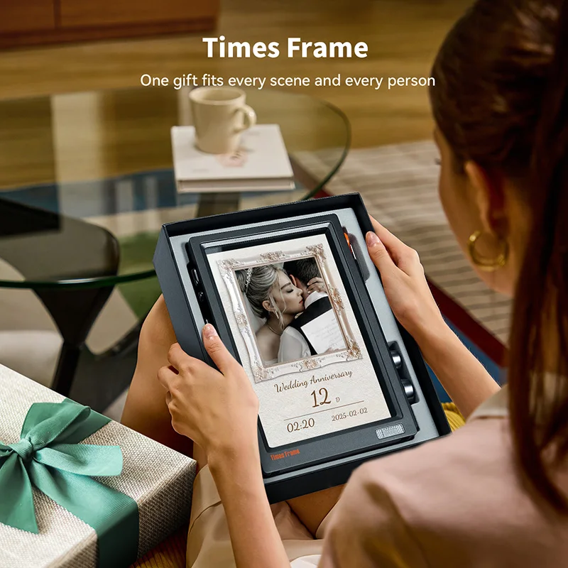 Divoom Times Frame 스마트 HD 화면 |   10.1인치 DIY 디지털 시계 |   암호화폐 주식 날씨 달력 |   기술 선물 데스크 설정 썸네일 6