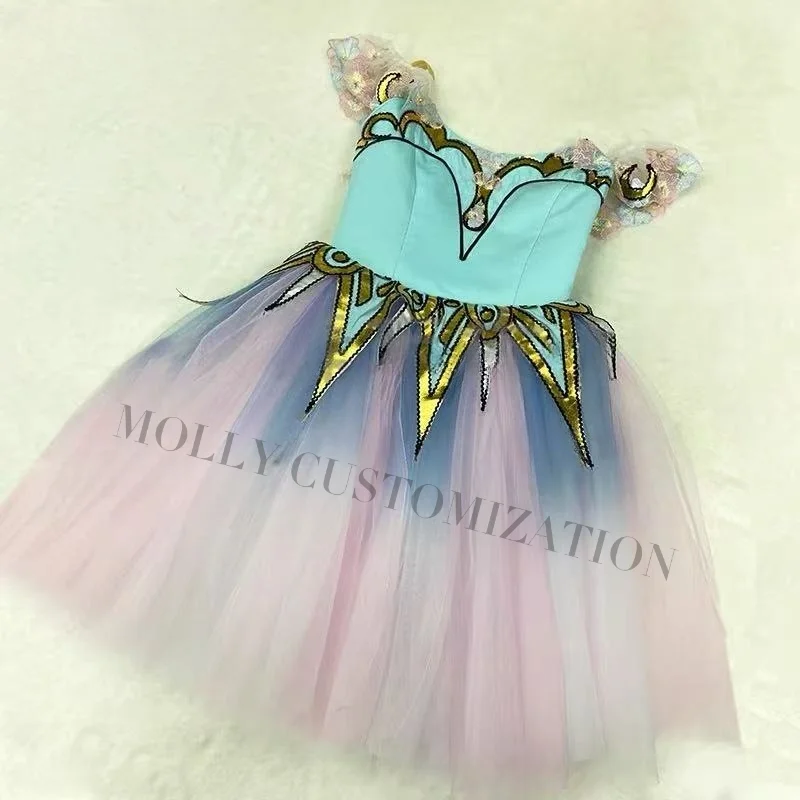 

High-end new product Pharaoh's Daughter "River Variations" ballet performance competition adult and children's long gauze skirt