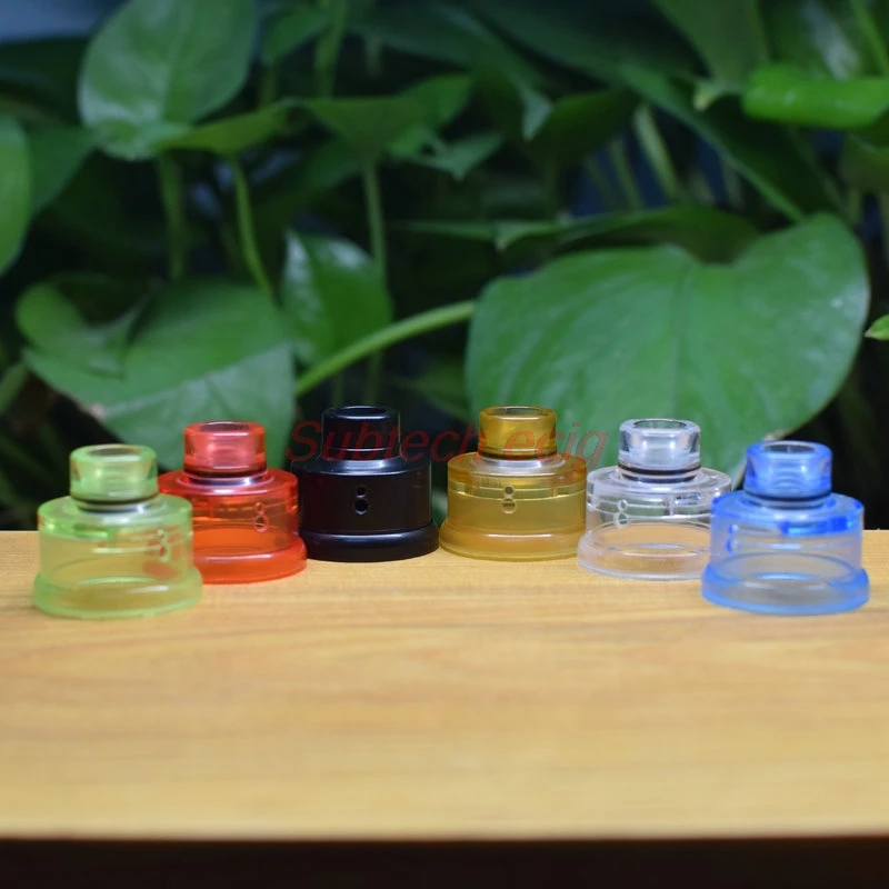 

Haku Venna RDA Bell Cap Clear PC PEI Cap with 510 Drip Tip and Ring for Electronic Cigarette Squonk Box Mod haku venna rda cap