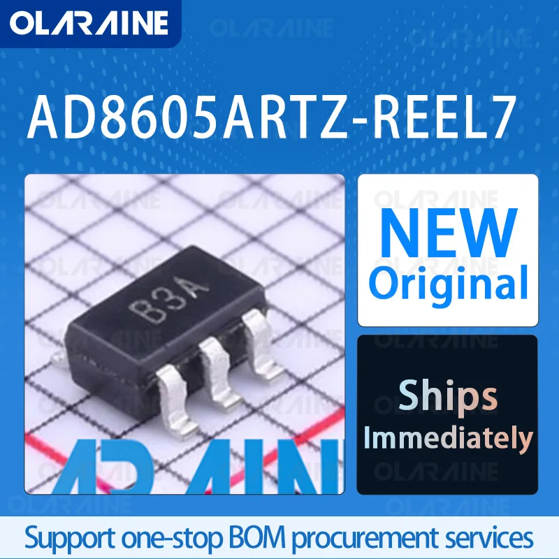 

5/10/100Pcs AD8605ARTZ-REEL7 SOT-23-5 original ic chip Precision amplifiers RoHS 1 Channel Vos -20 uV Ib -250 pA