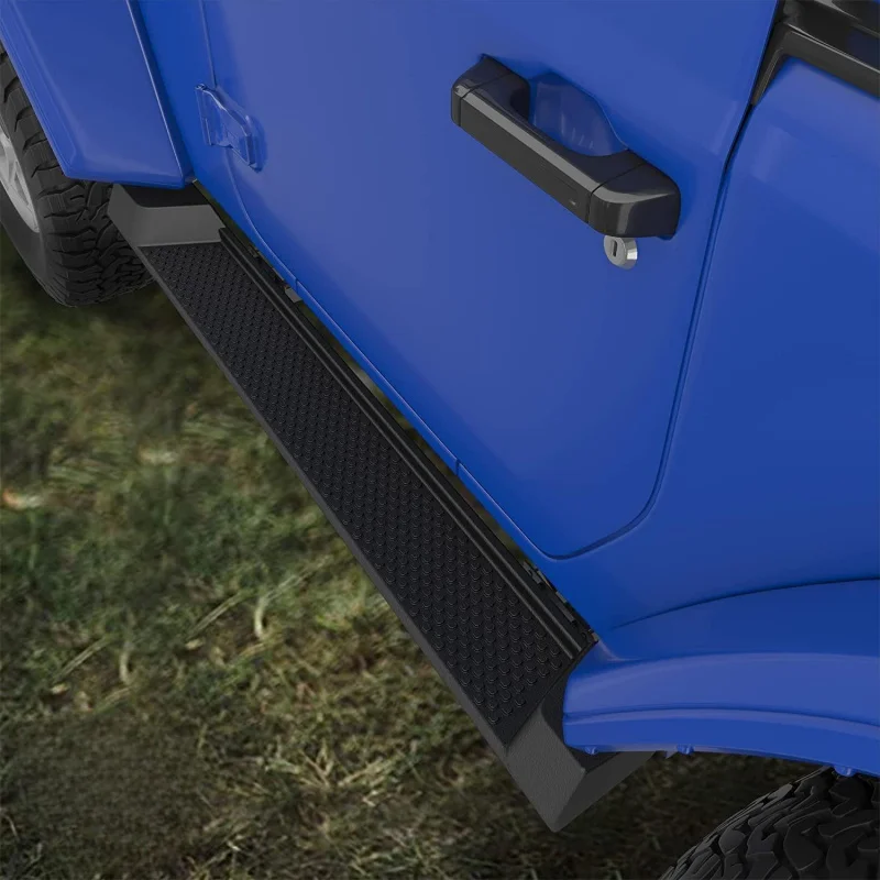 ABS Plastic Two Door Off-Road Side Steps Heavy Duty Screw Fixed Vehicle Running Board Mod Accessories