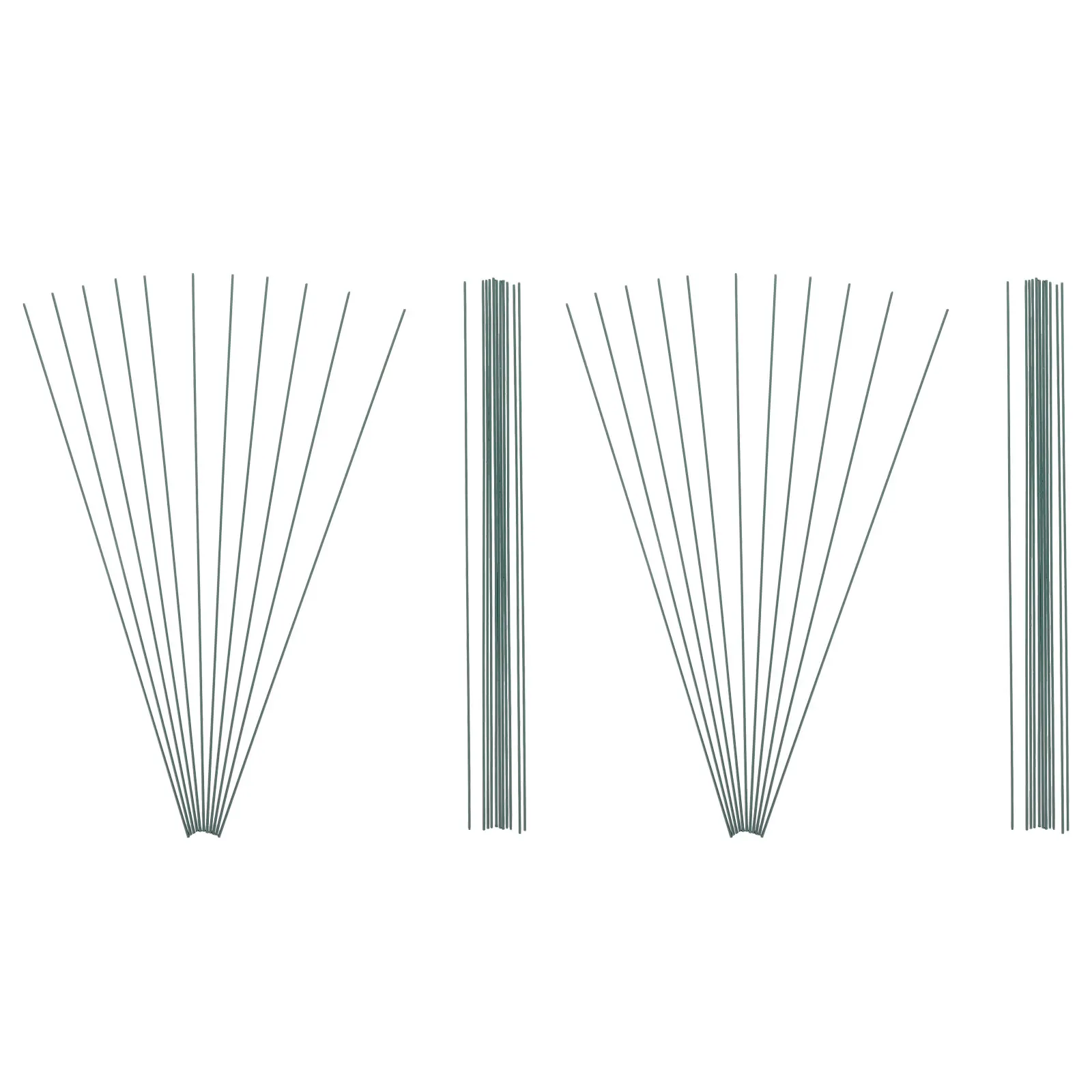 

180Pcs Floral Wire Stems Green Iron Wire 40Cm for Flower Arrangements Wreath Bouquet Supplies Fake Flowers Branches