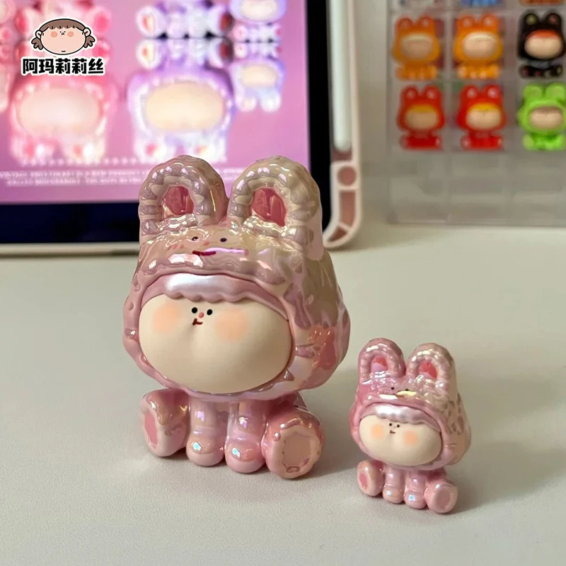 AMLLS Rabbit Hand Made Series Hanging Cards Cute Anime Action Figure Limited Edition Elevator Trendy Toys Designer Doll Gifts