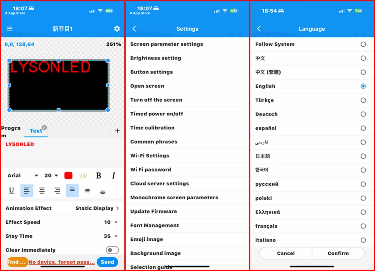 Huidu WIFI HD-WF4 Lintel Écran LED 4xHUB75E Ports Smart Setting Work for Incentré P4 P5 Full document RGB Panel Matrix