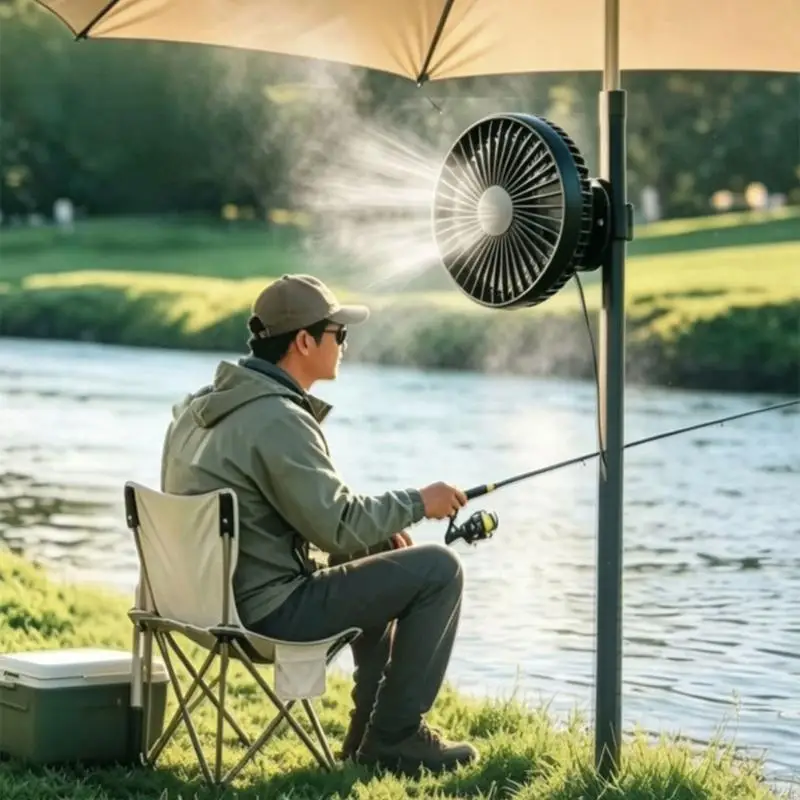 J6PE Practical Clip on Fan with Mount Vessel Cooling Device Portable USB Fan Great for Laptop Table Ventilation