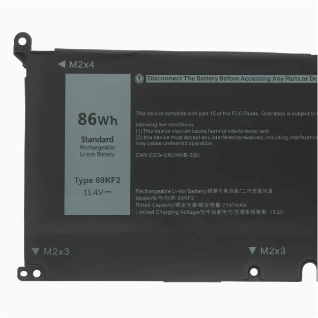 .。for Dell Precision 5550 5560 5570 69KF2 8FCTC 70N2F Battery.。
