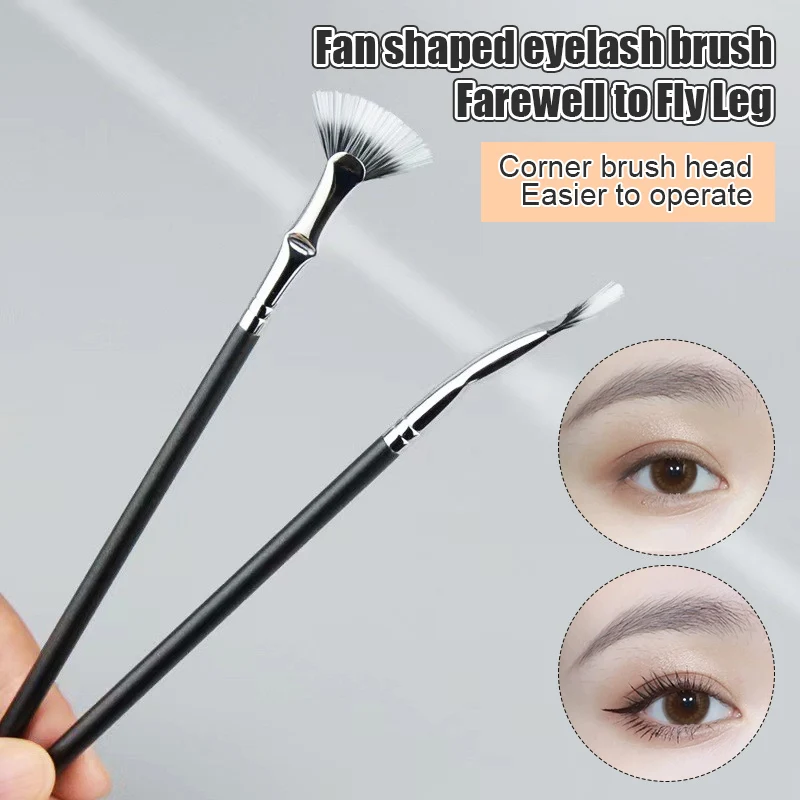 1/2/3PCS Bend Head Eyeliner Brush Eye Detail Makeup Brush Under Eyes Tear Trough Concealer Brush Women Fine Outline Liner Tools