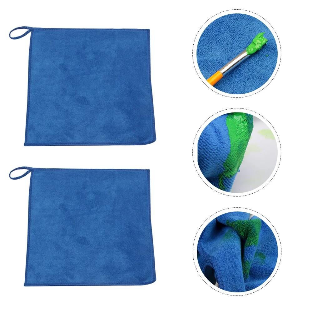 4 قطع من المناشف القطنية الصغيرة الحجم ماصة للوحة الألوان المائية لوازم الرسم الفنية الصباغ #4
