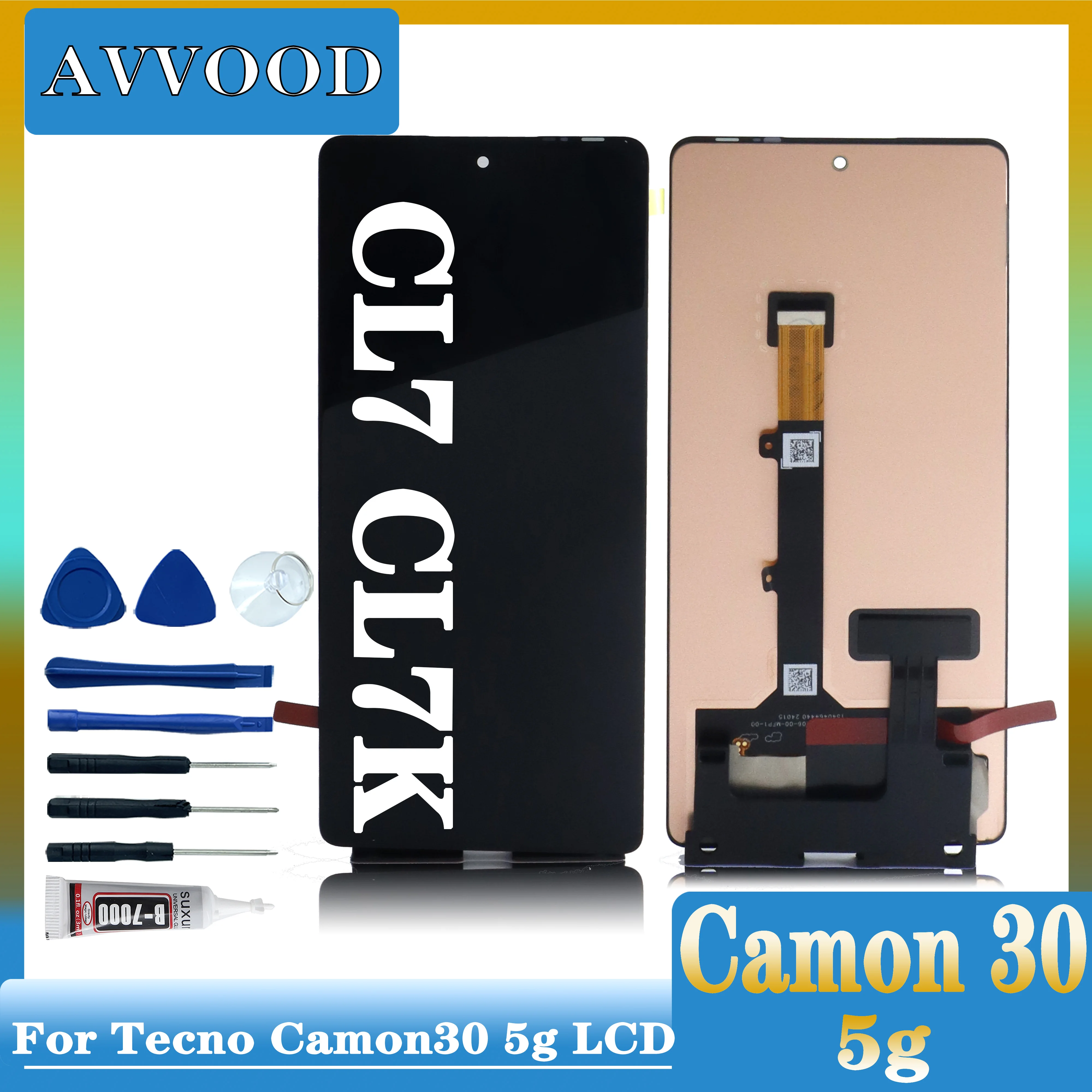 

6.78" AMOLED LCD For Tecno Camong30 5G LCD Screen Touch Digitizer Sensor For Tecno Camong 30 5g LCD Display Assembly Parts