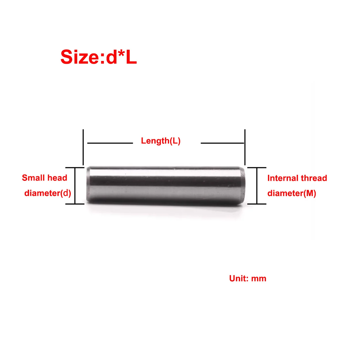 A3 Stahl Innengewinde konischer Stift Position ierungs stift m6m8m10m12