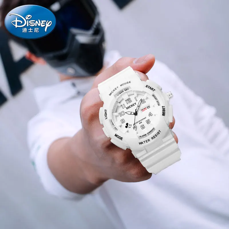 Disney Mickey Mouse For Mens Watch Japan Quartz Sport Wristwatches 50M Waterproof Luminous Hands Date Week Boy Student Children