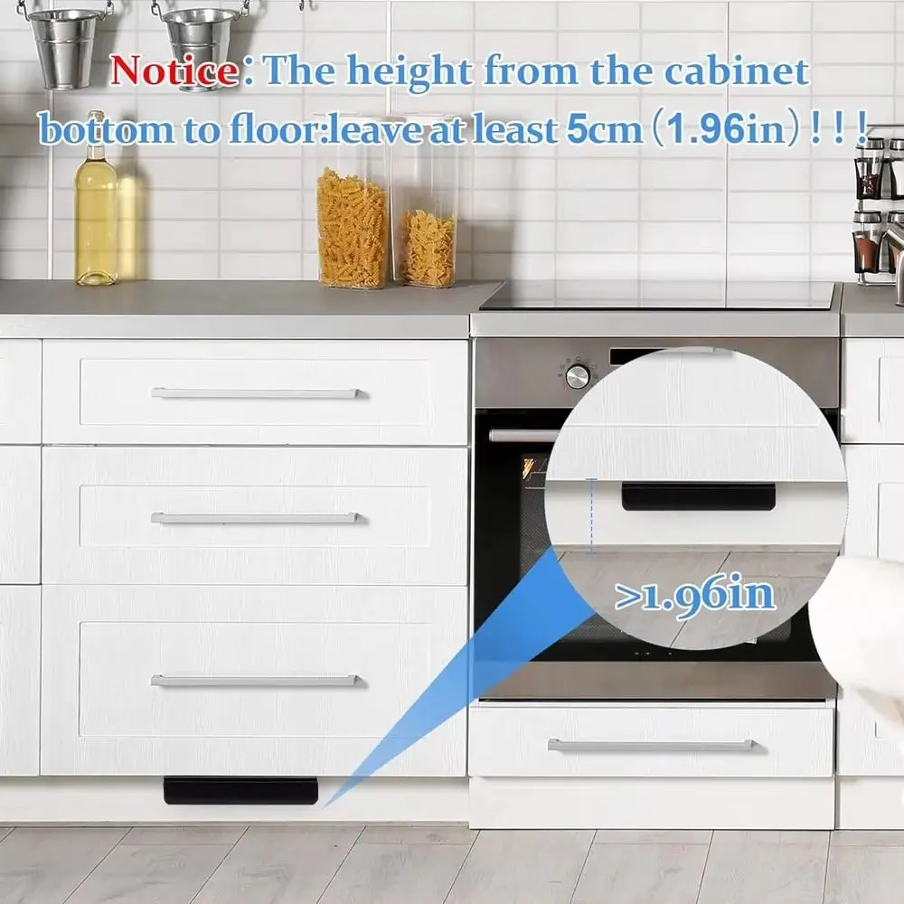 Metal Touchless Cabinet Foot Pull Hands-Free Convenient Foot Pull Handle Efficient Drawer Foot Handle Full Overlay Cabinet Door
