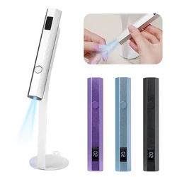 Handheld Nail Lamp Rechargeable Mini Nail Dryer With LED Screen UV LED Nail Lamp Flashlight Pen USB Professional Nail Equipment
