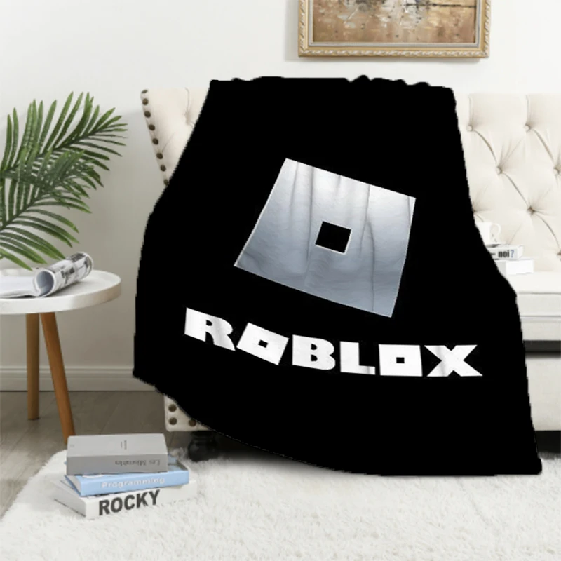 

Hot Game R-RobloxES Blanket Soft Plaid With Print Microfiber Bedding Bed Blankets for Decorative Sofa Throwing Catnap Downy Knee