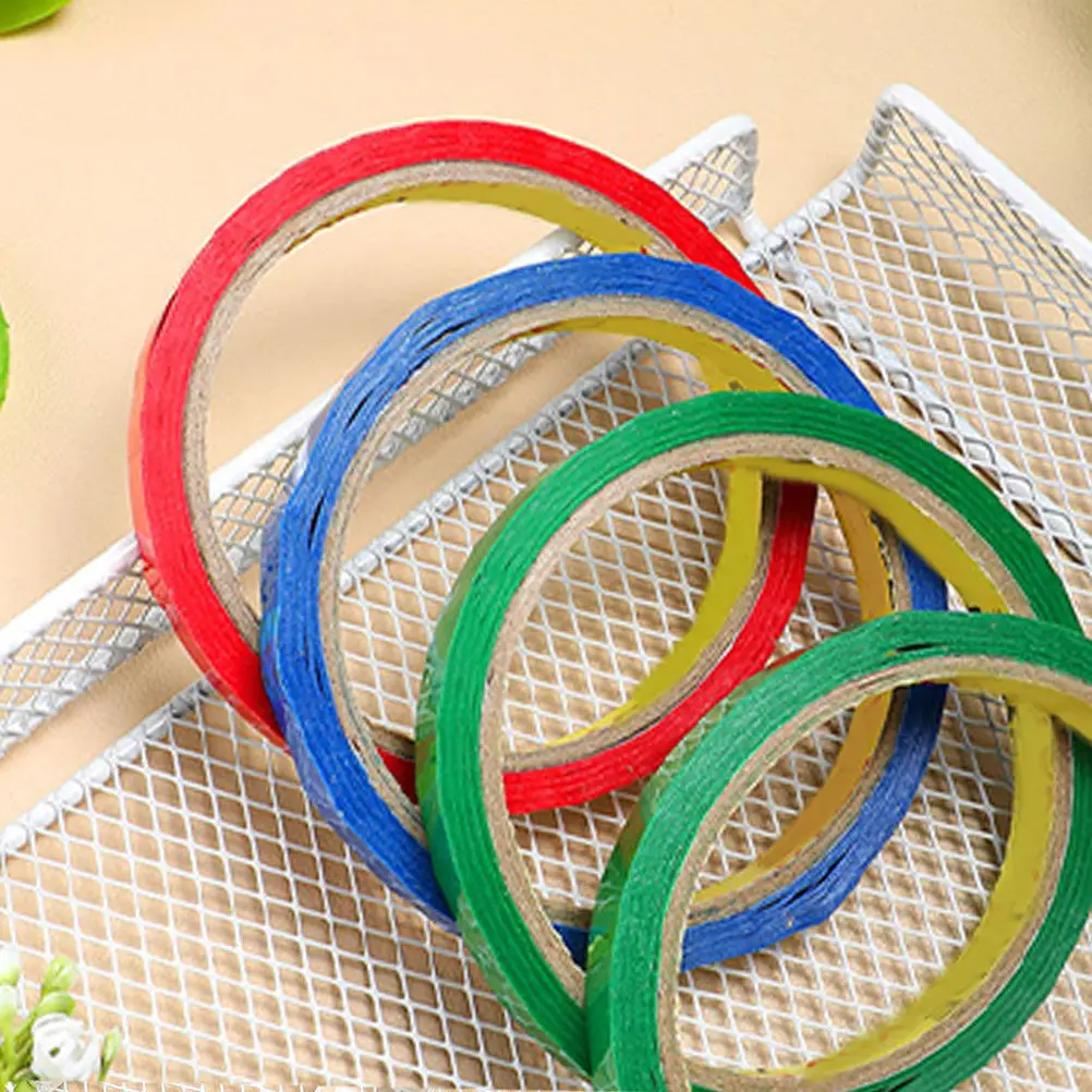 

24 Rolls Multi Color Bag Sealing Tape Red Green Blue for Bag Sealer Machines High Temp Resistant Strong Adhesion Packaging Tying