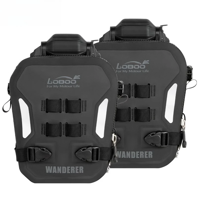 

Motorcycle bar bag, airbag inflatable safety anti-drop side bag