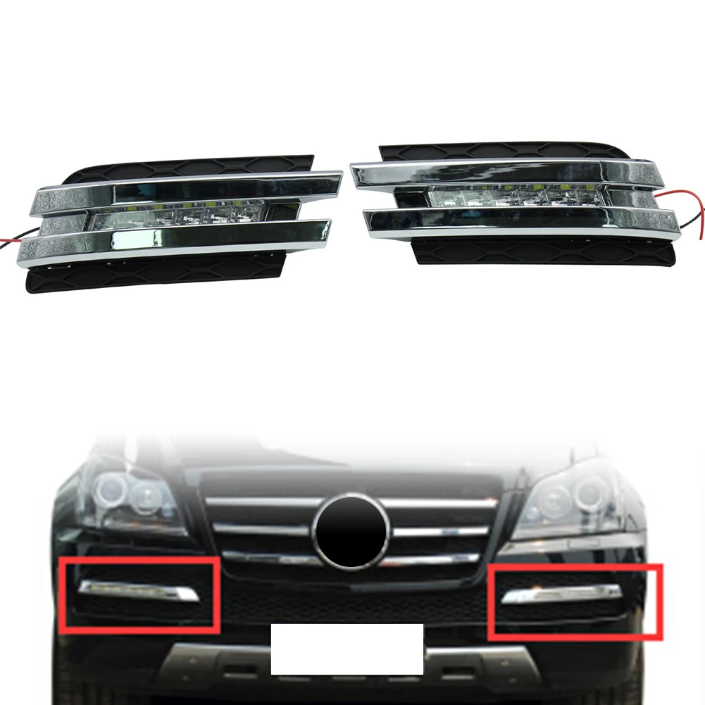 

LED Daytime Running Light DRL Fog Lamp For Mercedes-Benz X164 GL450 2007 2008 2009 2010 2011 2012