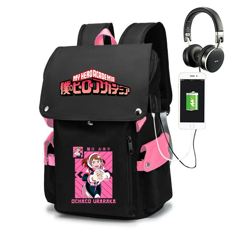 my-hero-academia-ochaco-uraraka-print-school-backpack-large-capacity-girls-teen-bookbag