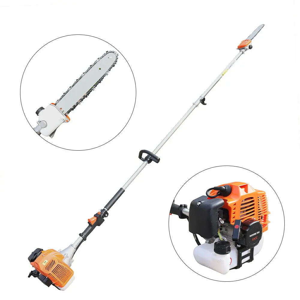 90.55In 2-Stroke High Branch Chainsaw Powered by Petrol One-Handed Portable Pruning for Tree Branch Trimming&Garden Pruning