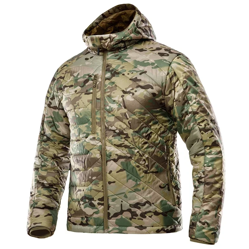 ESG Multicam Hiking Down Tactical Jackets For Men Winter Warm Waterproof Military Camouflage Parkas Women's Coat