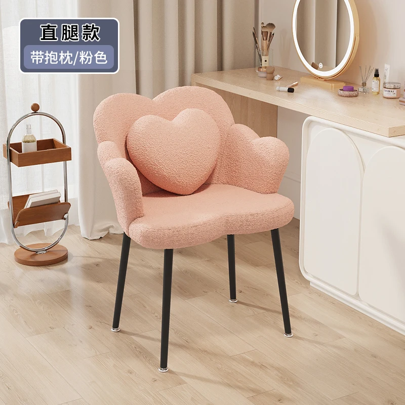 

Makeup Chair High-density Sponge Chair Girl Cute Computer Chair Bedroom Dormitory Comfortable Rotating Lifting Backrest Stool
