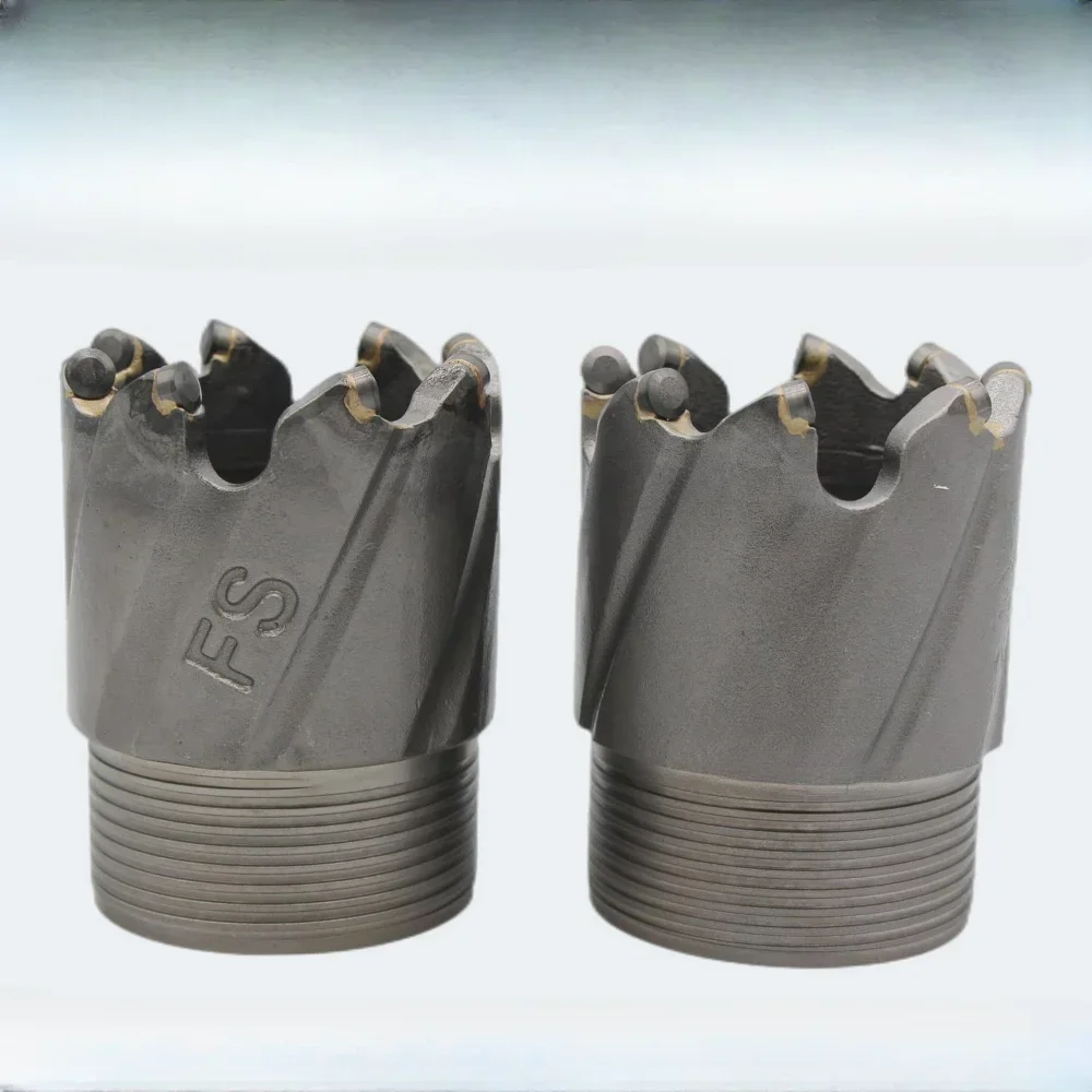 Front speed drill bit helical composite drill bit alloy steel imported oil sheet small tooth core thread drill bit limestone