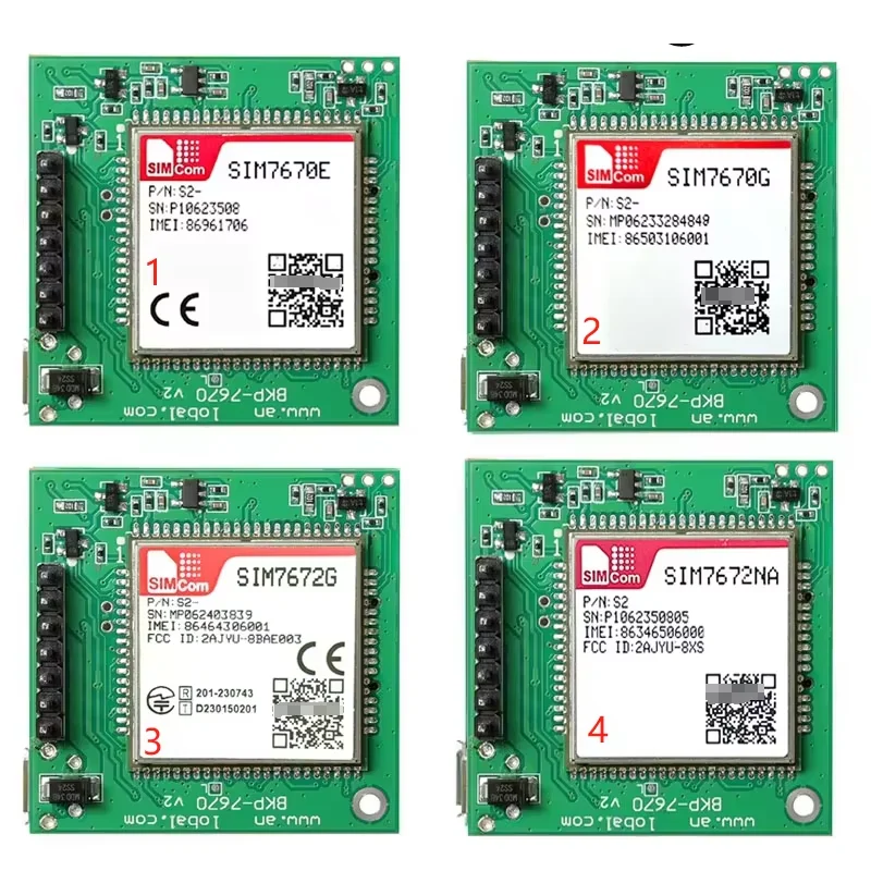 Promotieprijs SIM7672G SIM7672E SIM7670E SIM7670G SIM7670NA CAT1 Core Board Qualcomm Chip