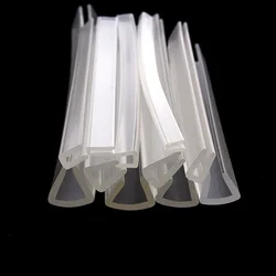 1/3 미터 그루브 0.5mm-35mm 고무 가장자리 씰링 스트립 투명 U 채널 보호기 쉴드 샤워 도어 유리 금속 씰링