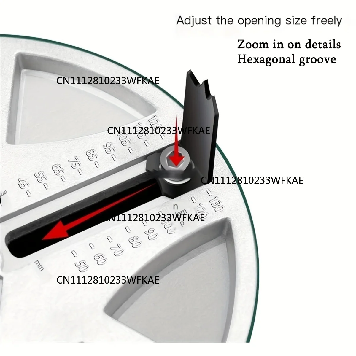 2PCS Adjustable Round Hole Saw Tool, Adjustable Hole Saw Diameter 45mm-130mm Woodworking Tools Hole Opener